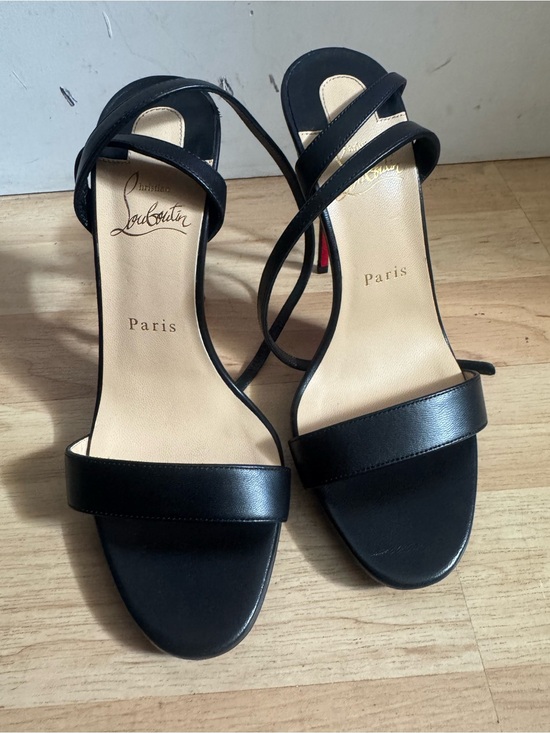 Christian Louboutin Shoes - Christian Louboutin Loubi Queen Ankle Strap Sandal Size 38